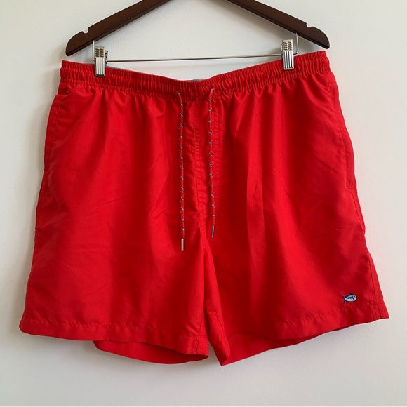 Southern Tide Mens Red Swim Shorts XXL - Picture 1 of 12